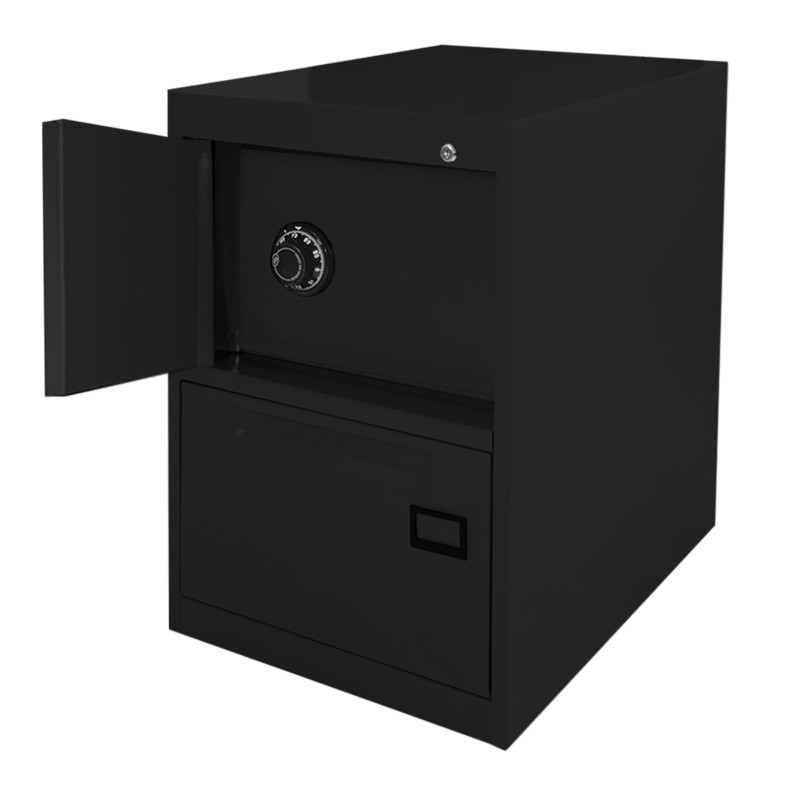 Archivero Metálico 2 Gavetas con Caja Fuerte – Ofimundo Plus