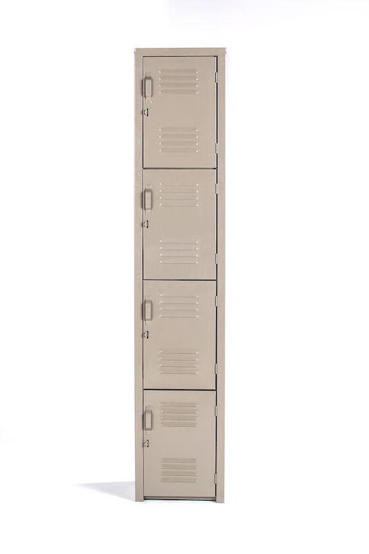 locker (casillero) metalico 4 puertas 180x36x37 cms