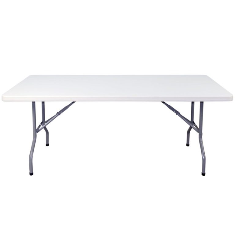 mesa plegable rectangular 2.44x.76 plastico