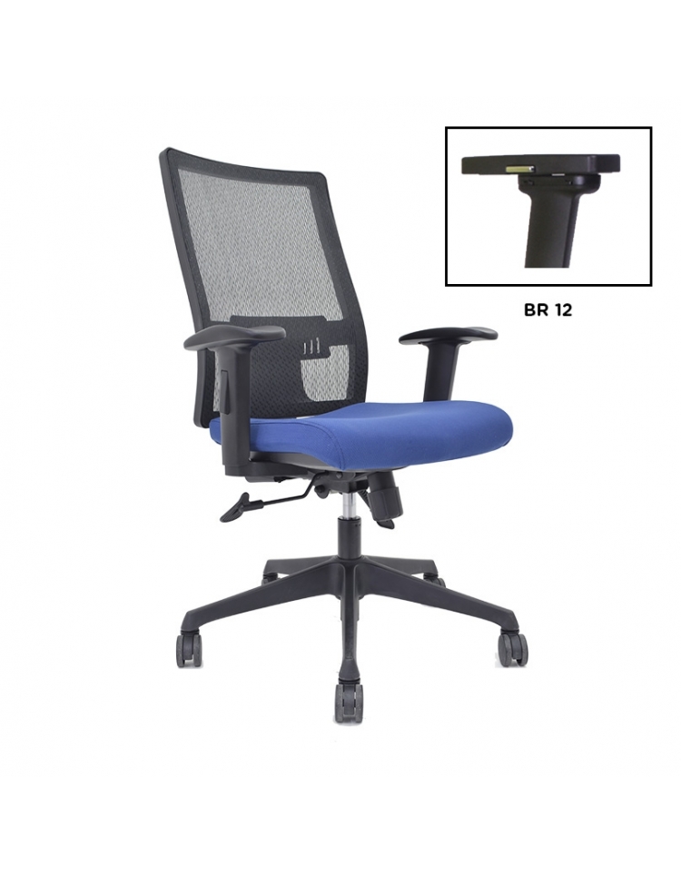 Silla operativa con respaldo de malla modelo BM 8160