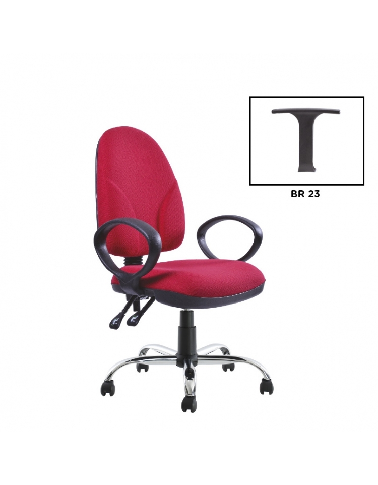 Silla operativa de respaldo alto modelo BM 600 PL