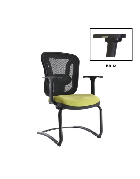 silla para visitante con respaldo de malla modelo BM 1002
